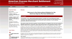 Desktop Screenshot of amexmerchantsettlement.com